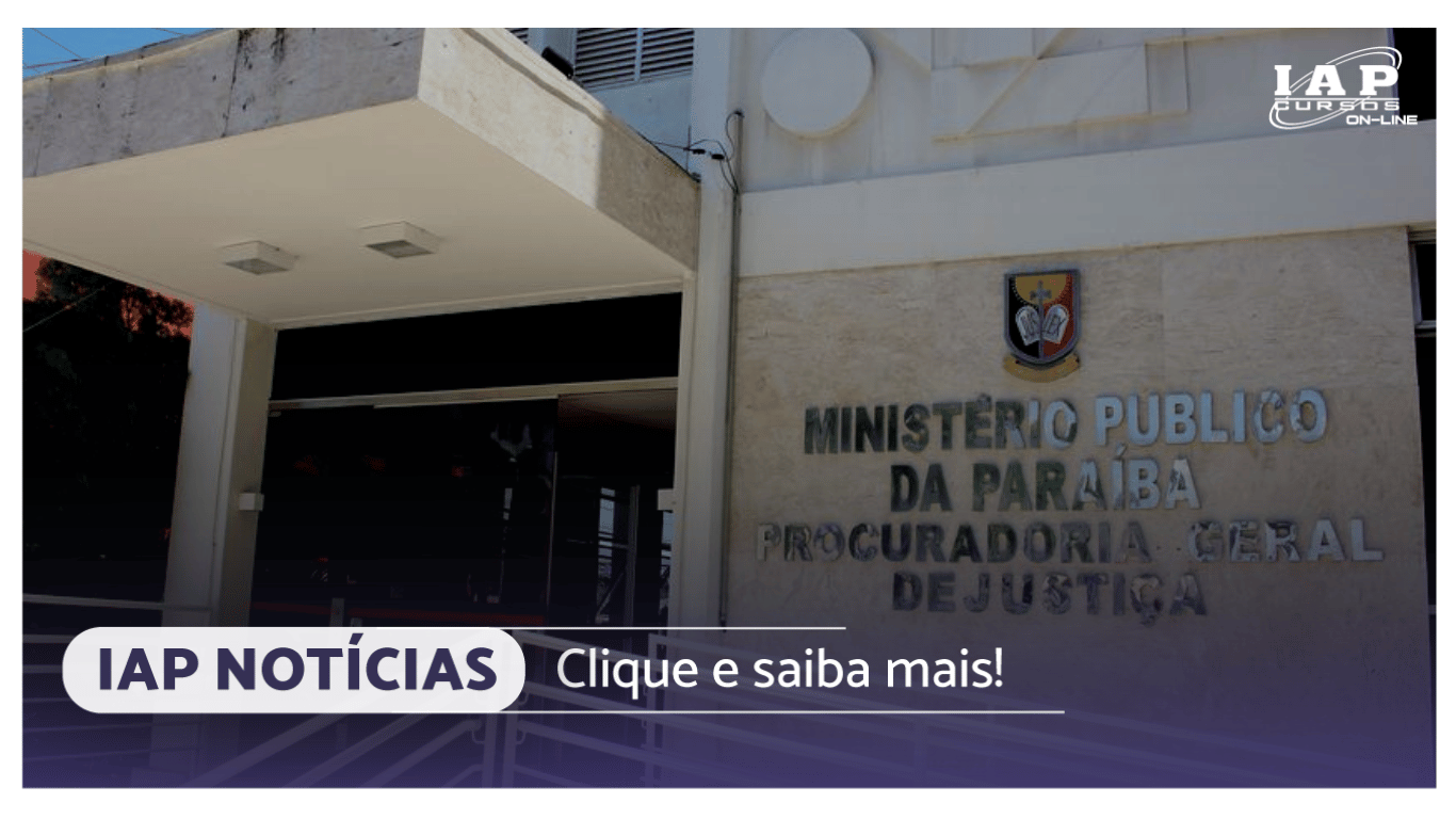 Concurso MP PB para área de apoio é anunciado; edital em fevereiro