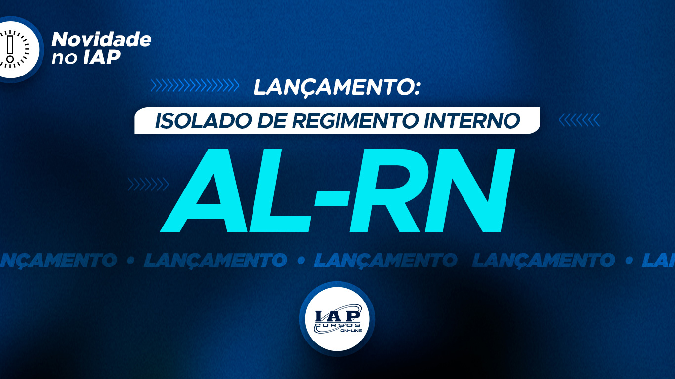 Lançamento: Isolado de Regimento Interno AL-RN