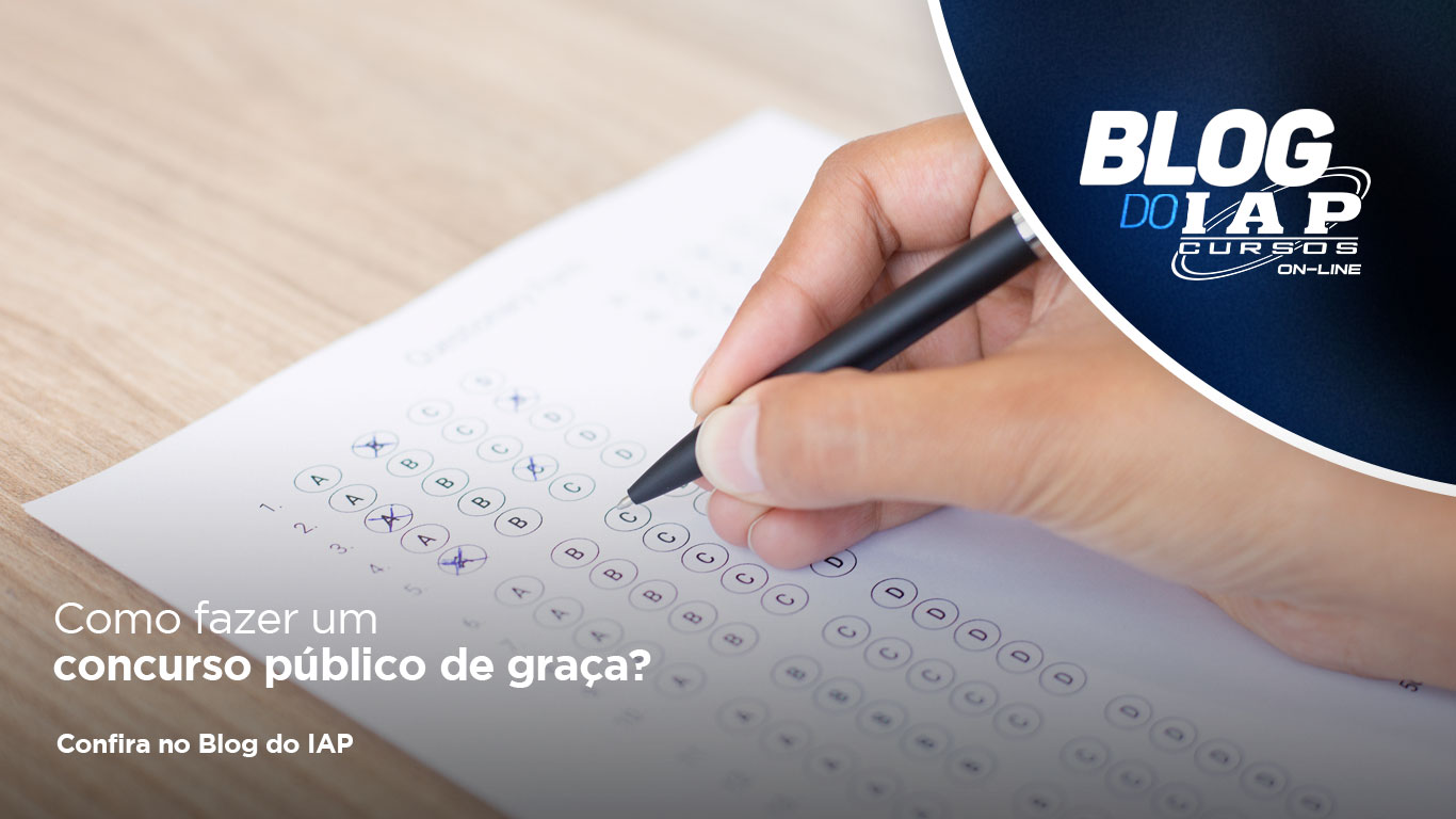 Como fazer um concurso público de graça? 