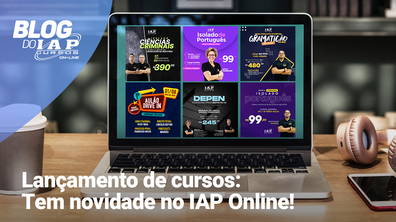 Lançamento de cursos - Tem novidade no IAP Online! 