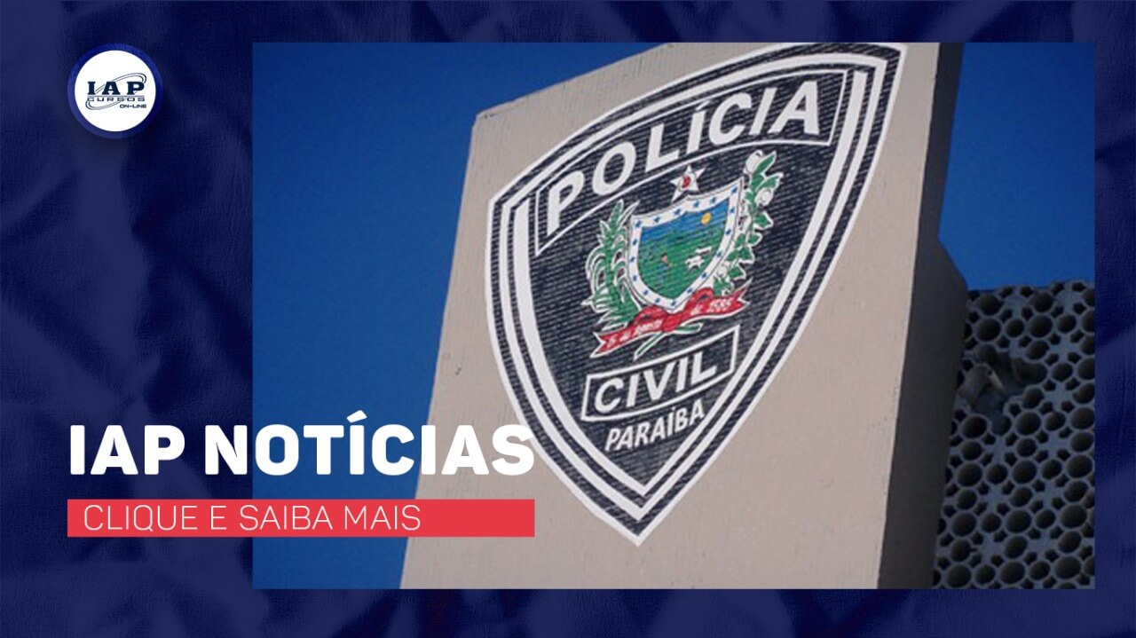 Edital Publicado: Concurso Polícia Civil da Paraíba - 1,4 mil vagas